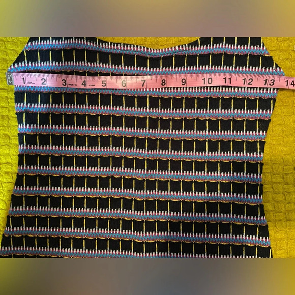 Zara Jacquard Knit Multicolor Sleeveless Boho Romper size M - Picture 12 of 14